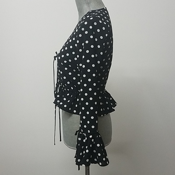 Polkadot peplum blouse - Picture 3 of 8